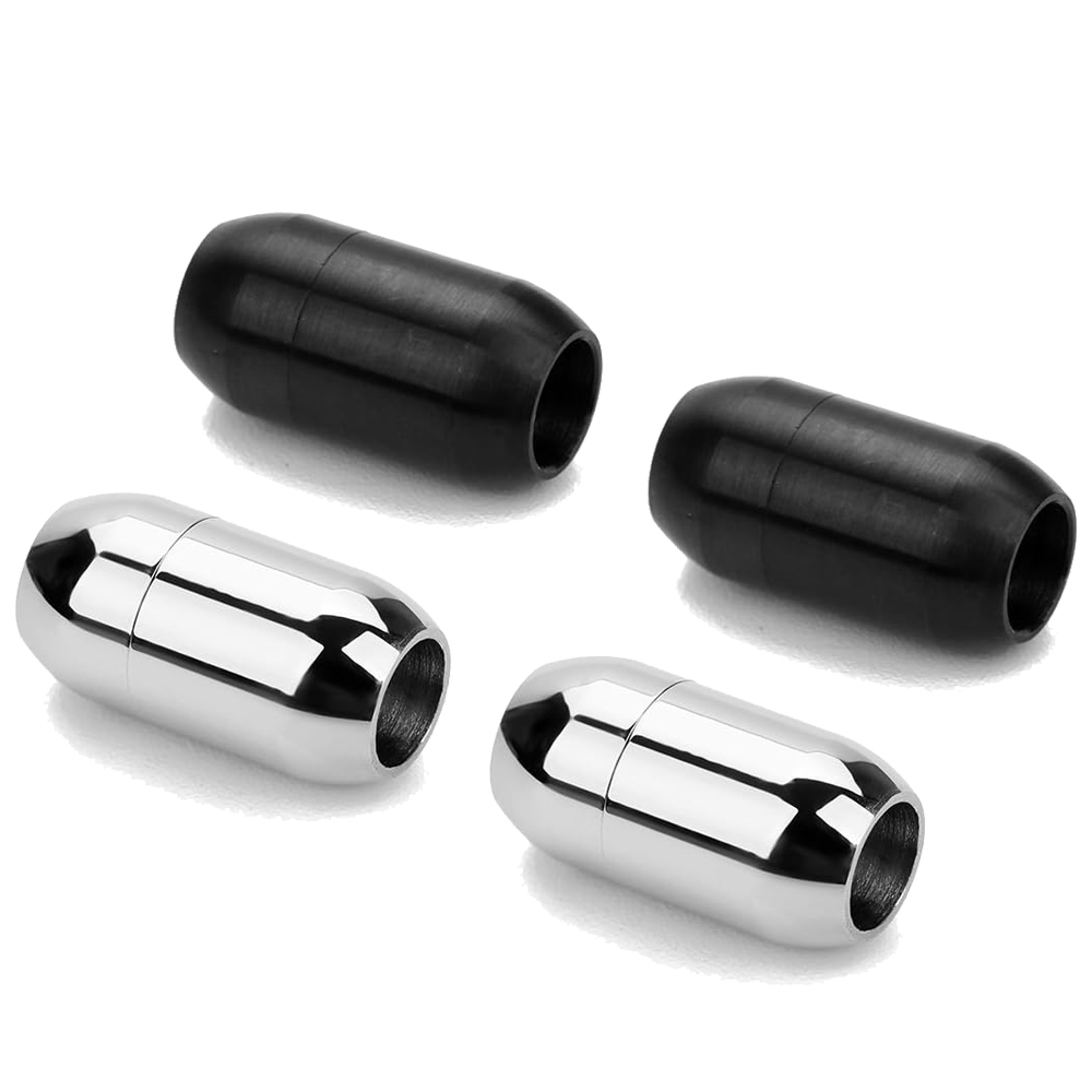 Men'S Accessories Jewelry Bracelet - 2pcs Stainless Steel Magnetic Clasp Leather