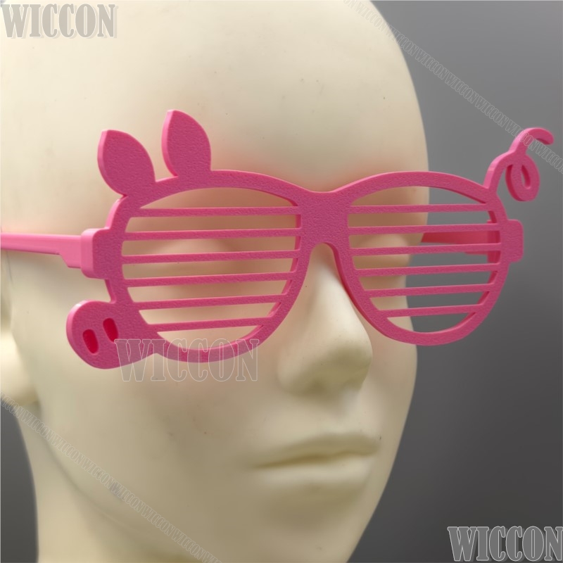 Men Accessories For Suit - Pink Pig Glasses Kawaii Fox Niicck