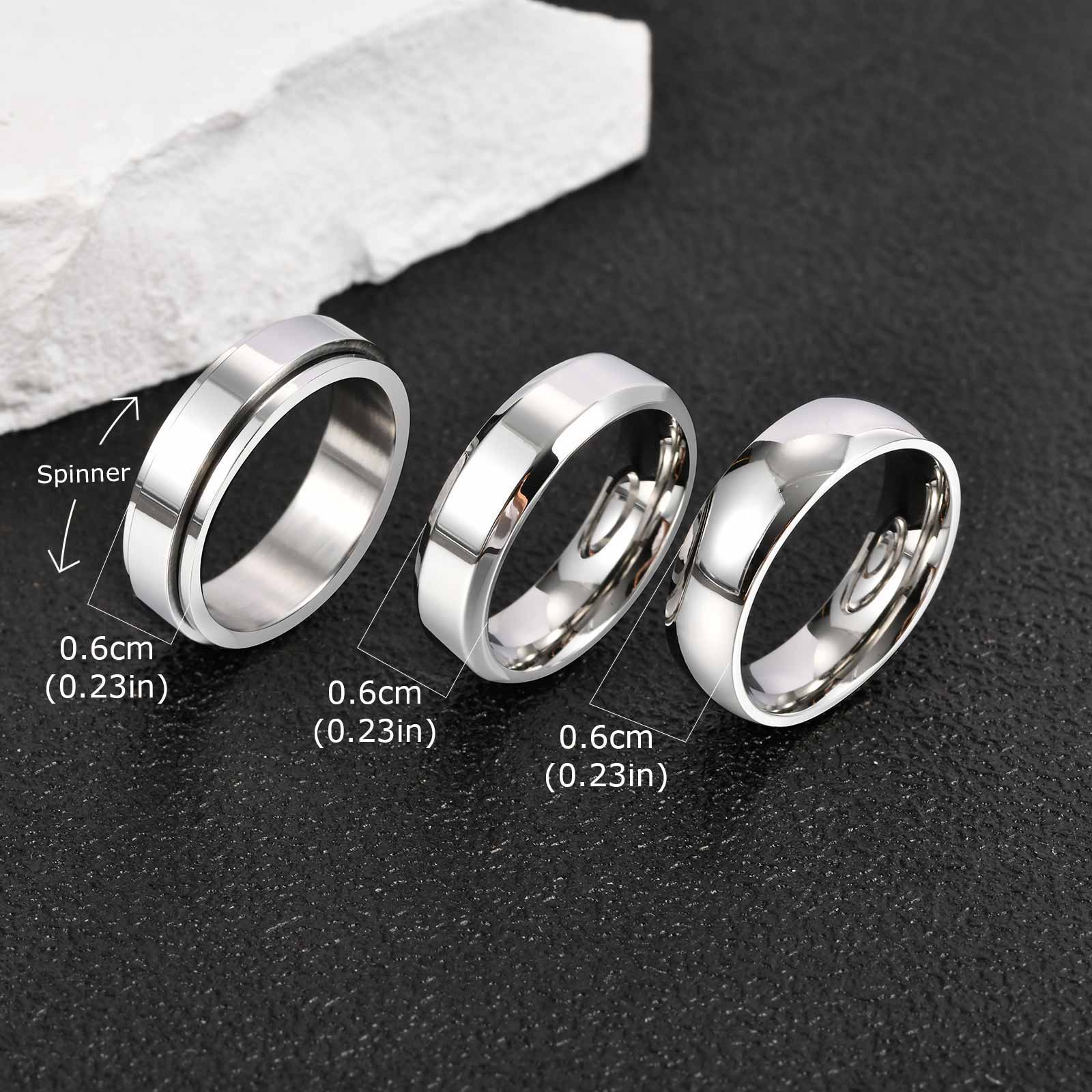 Vnox 3pcs/set Men's Stainless  - огляд і ціна Men Accessories Ring