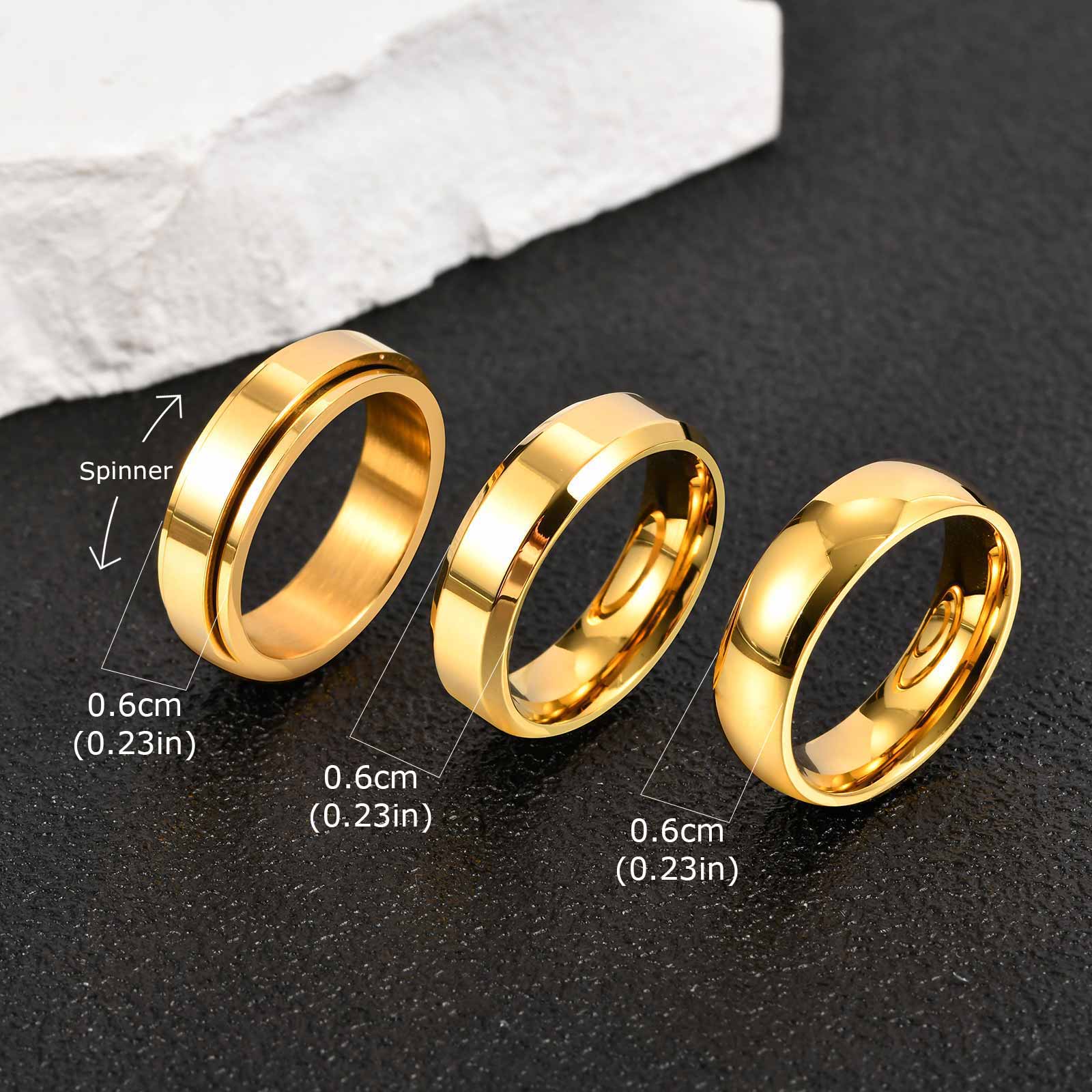 Vnox 3pcs/set Men's Stainless  - огляд і ціна Men Accessories Ring