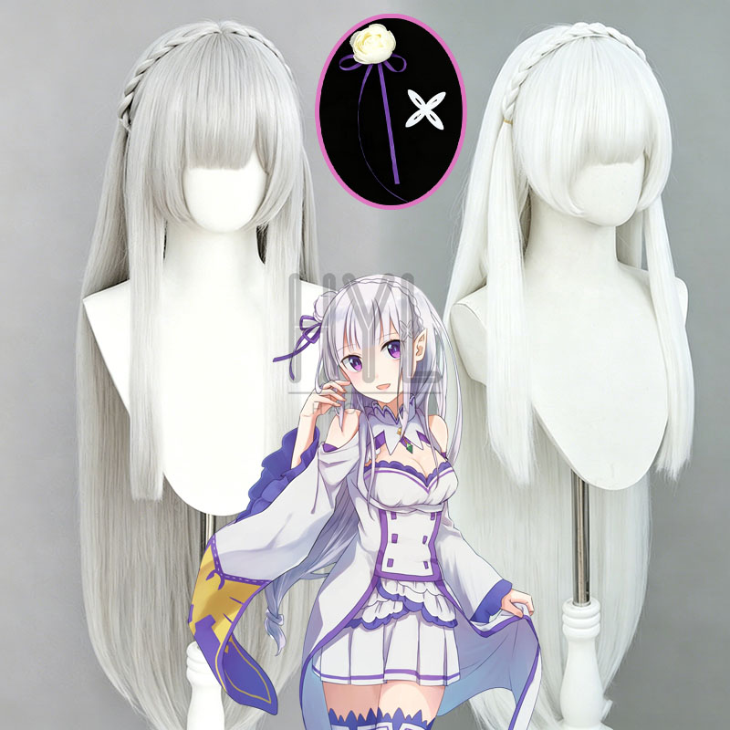 Anime Re:Zero Emilia Cosplay W - огляд і ціна Men Accessories In Silver