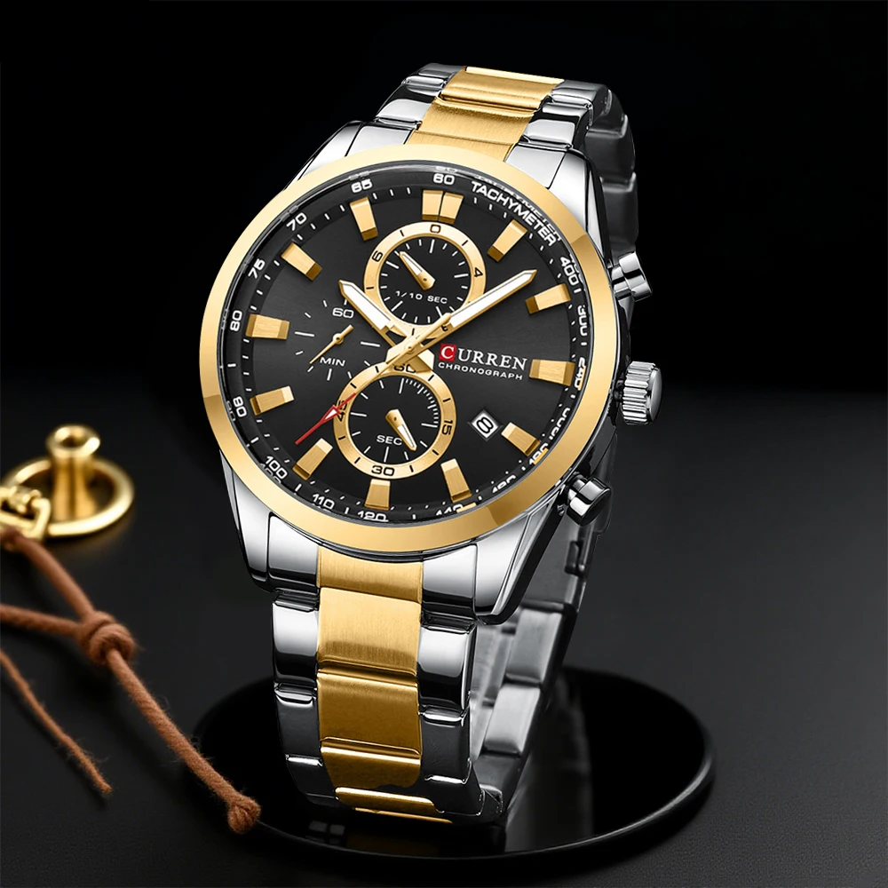 CURREN Casual Quartz Chrono Sp - огляд і ціна Men'S Accessories Jewelry Bracelet