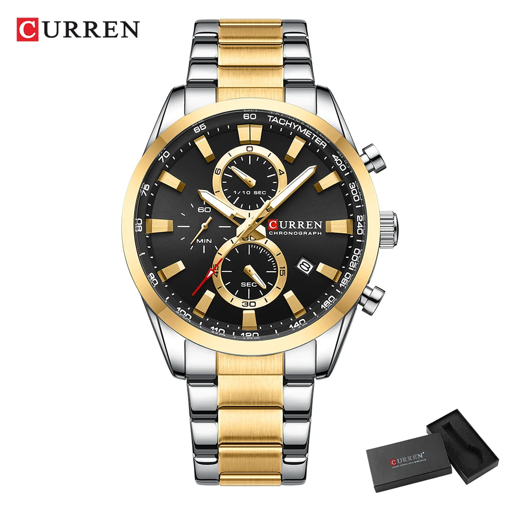 CURREN Casual Quartz Chrono Sp - огляд і ціна Men'S Accessories Jewelry Bracelet