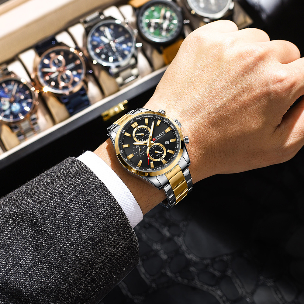 CURREN Casual Quartz Chrono Sp - огляд і ціна Men'S Accessories Jewelry Bracelet
