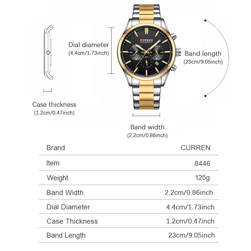 CURREN Casual Quartz Chrono Sp - огляд і ціна Men'S Accessories Jewelry Bracelet