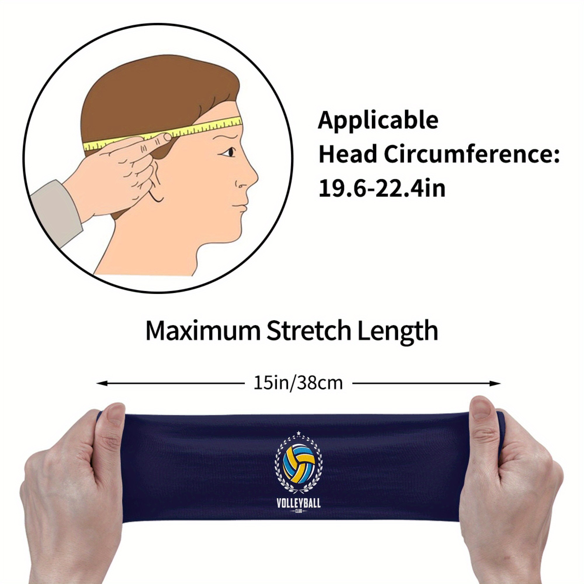 Volleyball Club Headband Navy  - огляд і ціна Men'S Volleyball Accessories