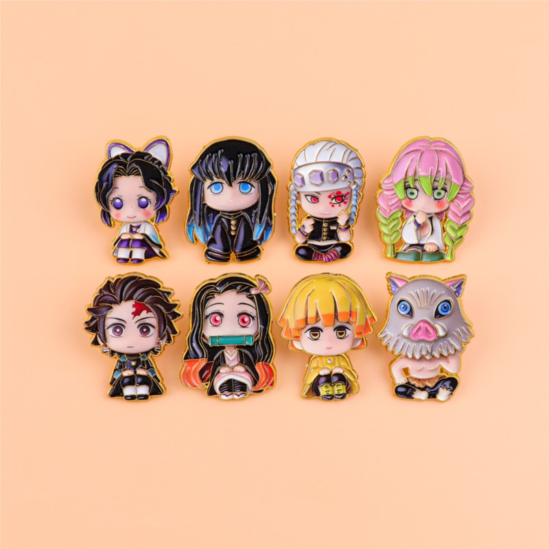 Cute Q Version Kimono Cartoon  - огляд і ціна Lapel Pin Enamel