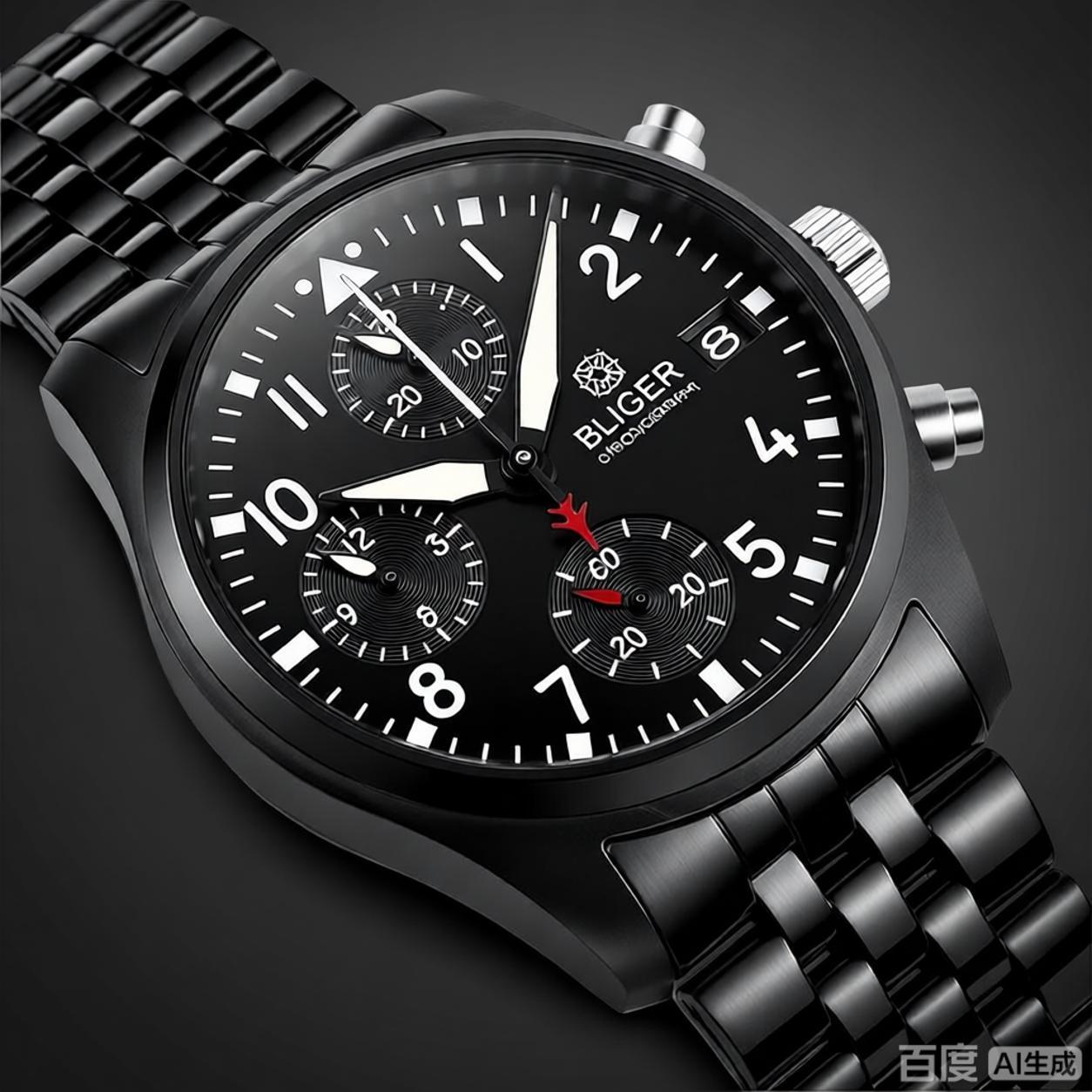 BLIGER Full Black Brushed 38mm - огляд і ціна Men'S Accessories Jewelry Bracelet