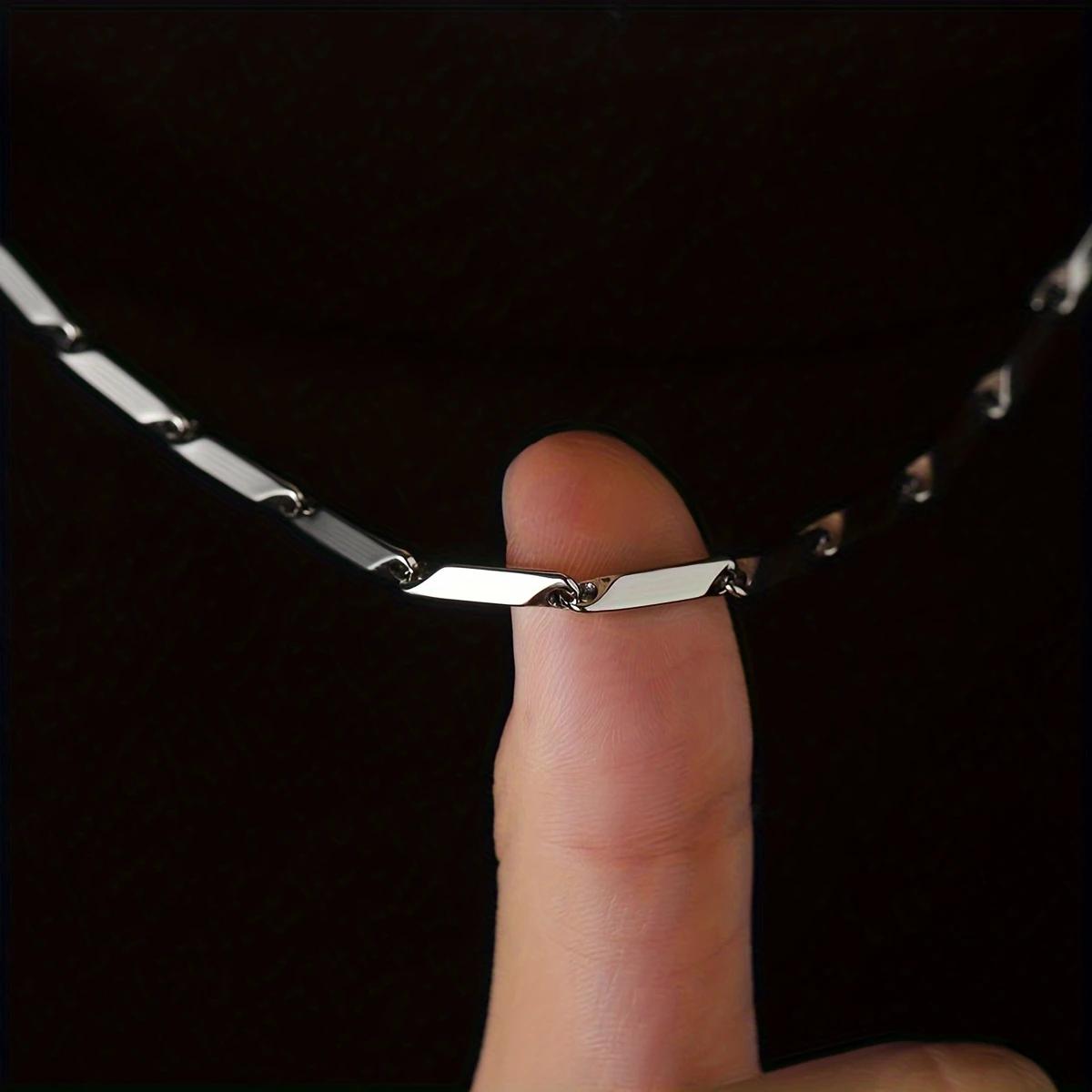 Silvery Curved Cross Stainless - огляд і ціна Men'S Accessories Jewelry Brands