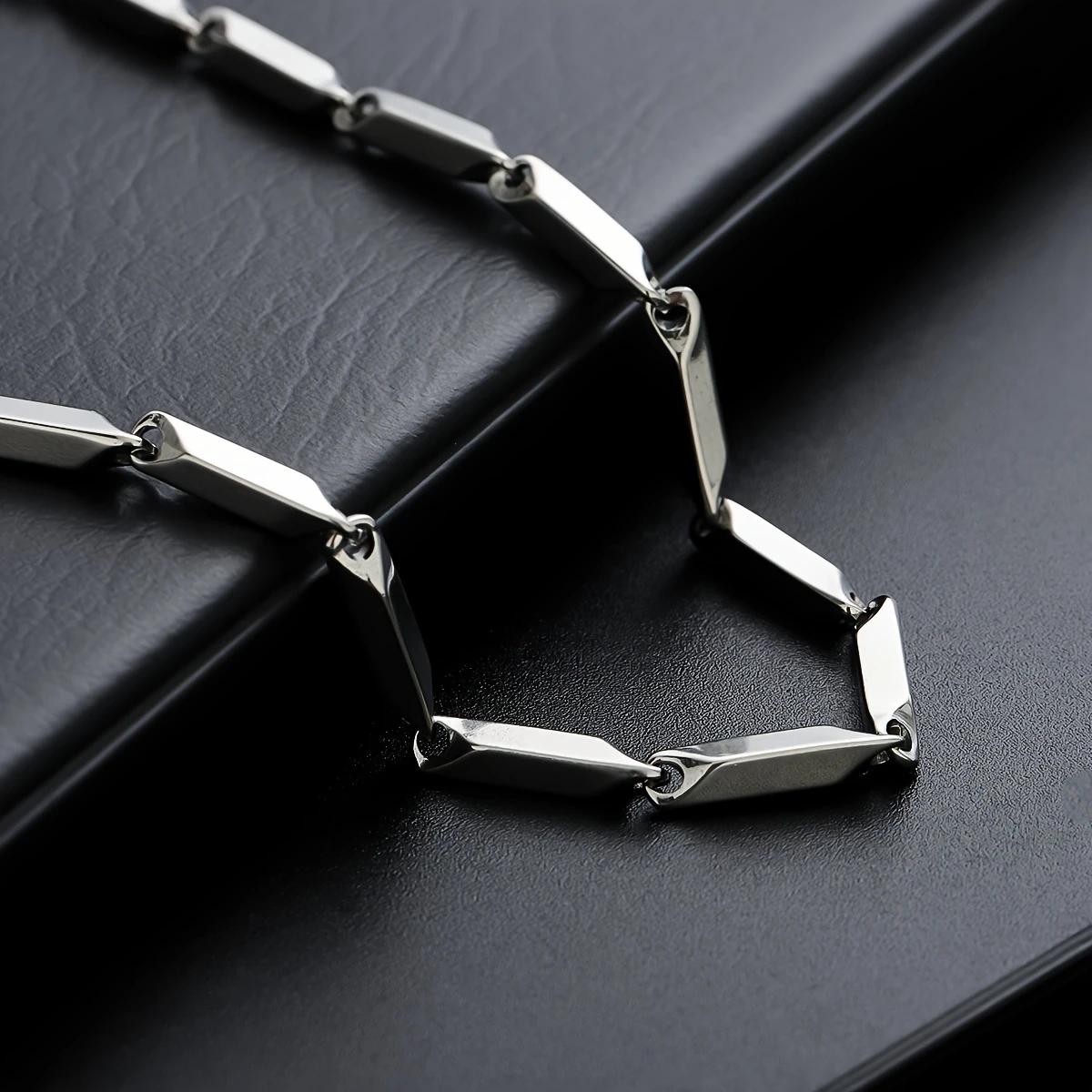 Silvery Curved Cross Stainless - огляд і ціна Men'S Accessories Jewelry Brands