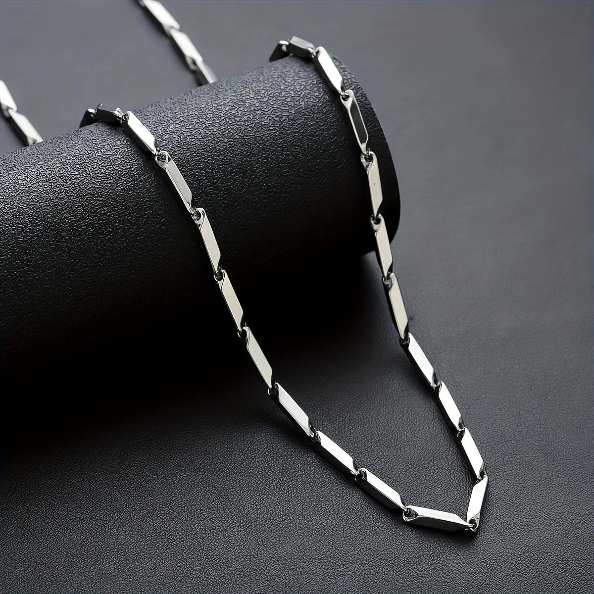 Silvery Curved Cross Stainless - огляд і ціна Men'S Accessories Jewelry Brands