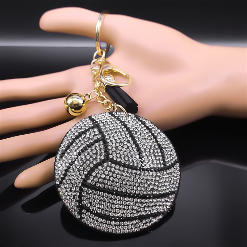 Volleyball Crystal Keychain Al - огляд і ціна Men'S Volleyball Accessories