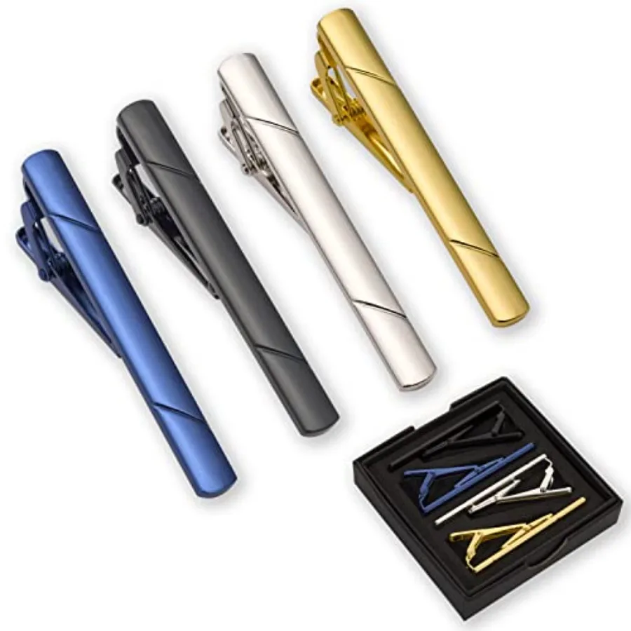 4Pcs Tie Clips For Men Tie Bar - огляд і ціна Men Accessories Gift