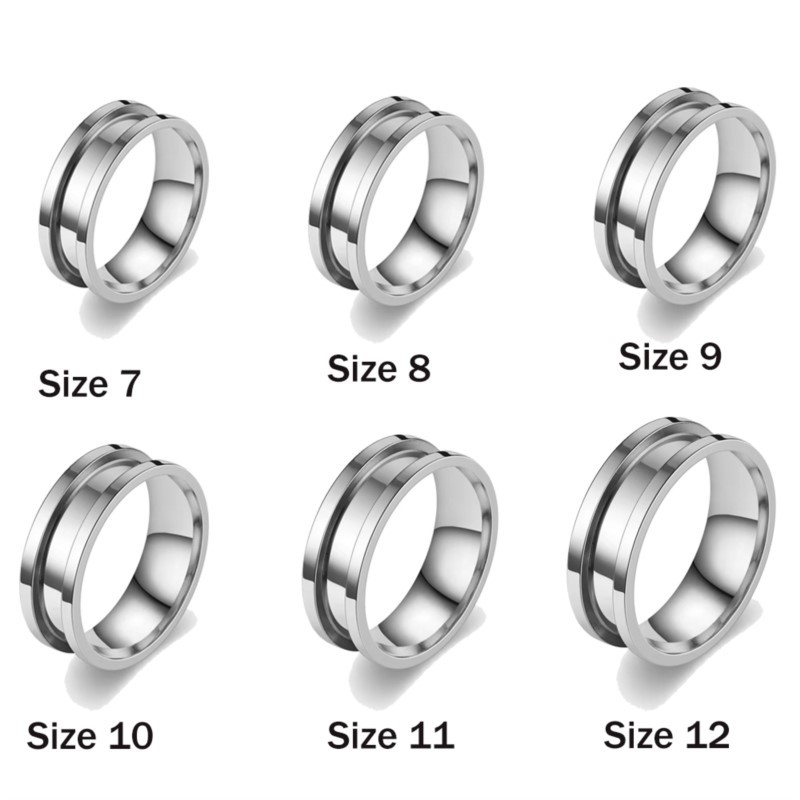 5pcs 7/8/9/10/11/12 Ring Core  - огляд і ціна Men Accessories Ring